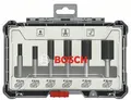 Produktbild: Bosch Zubehör 6-teiliger gerader Fräsersatz - Schaftdurchmesser 8