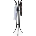 Produktbild: Garderobenständer Metall, Stabile Standgarderobe Aus Metall Für Jacken, 175 Cm Hoher Kleiderständer, Schwarz - Relaxdays
