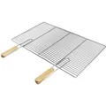 Produktbild: ECD Germany Rechteckiger Edelstahl Grillrost mit Abnehmbaren Griffen 67 x 40 cm