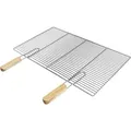Produktbild: ECD Germany Rechteckiger Edelstahl Grillrost mit abnehmbaren Griffenm 67x40 cm, robust & rostfrei