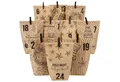 Produktbild: PAPIERDRACHEN befüllbarer Adventskalender DIY Adventskalender - 24 Geschenktüten, 24 Zahlenaufkleber & Klammern