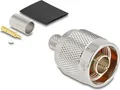 Produktbild: Delock N Stecker zum Crimpen LMR 300mit passendem Schrumpfschlauch (91767)