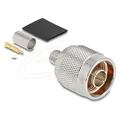 Produktbild: Delock N Stecker zum Crimpen LMR 300mit passendem Schrumpfschlauch (Antennenkabel) (91767)