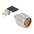 Produktbild: Delock N Stecker zum Crimpen LMR 300 mit passendem Schrumpfschlauch