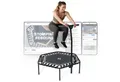 Produktbild: SportPlus Fitnesstrampolin SP-T-1100-A, Ø 126 cm, Fitnesstrampolin für zuhause, Haltefunktion, max 100 kg, SP-T-1100-A