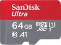 Produktbild: SanDisk Ultra microSDXC Speicherkarte 64GB + SD Adapter
