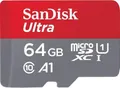 Produktbild: SanDisk Ultra microSDXC Speicherkarte 64GB + SD Adapter SDSQUAB-064G-GN6MA