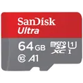 Produktbild: SanDisk Ultra Android microSDXC UHS-I Speicherkarte 64 GB + Adapter (Für Smartphones und Tablets, A1, Class 10, U1, Full HD-Videos, bis zu 140 MB/s Lesegeschwindigkeit)