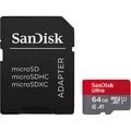 Produktbild: SanDisk Ultra microSDXC (SDSQUAB-064G-GN6MA), 64 GB, 140 MB/s, U1 / A1