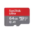 Produktbild: Sandisk microSD Speicherkarte 64GB Ultra A1 140MBs Class 10 UHS I mit SD Adapter
