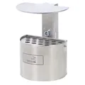 Produktbild: RENNER Edelstahl-Ascher, mit Zigarettenaufkleber 7070-ES , halbrund, 2 l