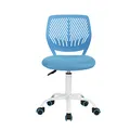 Produktbild: Homy Casa Schreibtischstuhl Verstellbarer drehbarer Bürostuhl Stoffsitz Ergonomischer Arbeitsstuhl ohne Armlehne Blau