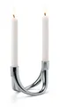 Produktbild: PHILIPPI Kerzenhalter, 2 tlg Nickel, hochglanzpoliert, Magnete
