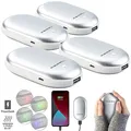 Produktbild: PEARL 4er-Set 2in1-Powerbank mit Handwärmer, 4.000 mAh, 3 Temperaturstufen