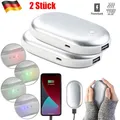 Produktbild: 2x 2in1-Powerbank mit Handwärmer,5.200 mAh,3 Temperaturstufen USB Beheizbare