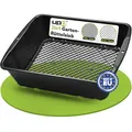 Produktbild: UPP Gartensieb 2-in-1 | Rundsieb mit Einstellbarer Machengröße | Sieb, Erdsieb, Sandsieb Alles in einem Gartengerät Schwarz 39,5x29x11cm