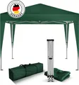 Produktbild: Kronenburg Faltpavillon 2x2m - Wasserfest, UV-Schutz 50+, 0 Seitenteile, Grün