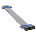 Produktbild: Aukson Q28 PCI-E 1x Riser Karte Extender Adapter – 20 cm Flachbandkabel, PCI-E 1X Männlich zu Weiblich Verlängerungskabel für Grafikkarten, Flexible und Platzsparende Lösung