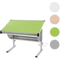 Produktbild: Kinder-/Jugend-Schreibtisch Schülerschreibtisch Bürotisch Oxford, höhenverstellbar, neigbar ~ grün