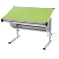 Produktbild: Mendler Kinder-/Jugend-Schreibtisch Schülerschreibtisch Bürotisch Oxford, höhenverstellbar, neigbar - grün