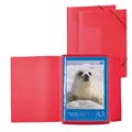 Produktbild: HERMA Zeichenmappen DIN A3 rot transparent, 3 St. (4008705908009)