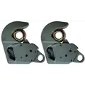 Produktbild: 2er Set Unterlenker Fanghaken Schnellkuppler Kat.2s bis 66 KW / 90 PS mit Kugel