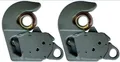 Produktbild: 2er Set Unterlenker Fanghaken Schnellkuppler Kat.2s bis 66 KW / 90 PS mit Kugel Grau