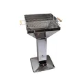 Produktbild: Bilderrahmen Neumann Holzkohlegrill Kingsale, Säulengrill Edelstahl, Gartengrill, Trichtergrill, Silver