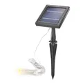 Produktbild: Esotec Solar Deko Lichterkette Wunderkerze, Feuerwerk, 3m, 100 LEDs warmweiß, LiFePo4 Akku, Solarmodul, Erdspieß, Glühwürmchen, Feuerwerk, Dekolichterkette, außen, winterfest, wetterfest, 102575