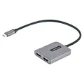 Produktbild: StarTech.com USB-C auf Dual HDMI Adapter, USB Typ-C Multi-Monitor MST Hub, Dual 4K 60Hz HDMI Laptop Display Extender / Splitter, HDR, extra langes integriertes Kabel, nur Windows (MST14CD122HD)