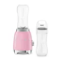 Produktbild: Smeg, Personal Blender PBF01PKEU, 2 Geschwindigkeitsstufen, Doppelklinge aus Edelstahl, 2 x 600 ml Flaschen inklusive, rutschfester Standfuß, integrierte Kabelaufwicklung, 300W, Rose