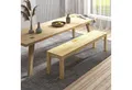 Produktbild: HOMCOM Sitzbank 3-Sitzer Holzbank im Landhaus-Stil (Essbank, 1-St., Küchenbank), Natur 150 x 33 x 45 cm