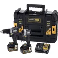 Produktbild: DEWALT Akku-Kombopack 18V, DCD85M u. DCF85M, inkl. 2 x Akkus (18 Volt / 4Ah) und System-Schnellladegerät