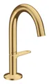 Produktbild: Axor One Waschtischmischer Select 140 mit Push-Open Ablaufgarnitur Ausladung 122 mm - Brushed Gold Optic - 48010250