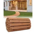 Produktbild: VEVOR Rollweg Gartenweg 253x43 cm, Ausrollbarer Holzweg, Gehweg aus Zedernholz mit Drahtseilverbindung, Holztritt, Gartentritt, dekorative Trittplatten für die Strandpromenade, Hinterhof, Terrasse