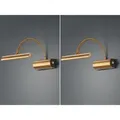 Produktbild: Led Bilderleuchte im 2er Set in Altmessing mit Flexarm & Drehdimmer