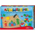 Produktbild: Noris Spiele 606049101 - Hammerspiel Kinderspiel Korkplatte 50 Bauteile Hammer
