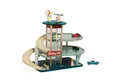 Produktbild: Classic World Spiel-Parkhaus Classic World - Parkhaus Vintage - 55x30x46,8cm - ab 3 Jahre (Set inklusive Heli und 3 Autos)