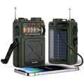Produktbild: Raddy RE40 Kurzwellenradio FM-AM-SW Empfänger, 4000mAh Retro Radio Batteriebetrieben BT Lautsprecher Kurbelradio, mit Weißem Rauschen, SOS, Unterstützung USB, Micro SD Karte