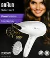 Produktbild: Braun Haartrockner SatinHair3 Power Perfection Diffusor 2000 Watt Ionic HD 385