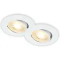 Produktbild: Brilo LED-Einbauleuchten Besi Weiß Ø 8 cm 2er-Set