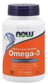 Produktbild: NOW Foods Omega-3 Molecularly Distilled Fish Oil - 100 softgels (179,00 EUR/kg)