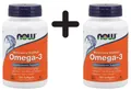 Produktbild: 2 x NOW Foods Omega-3 Molecularly Distilled Fish Oil - 100 (119,95 EUR/kg)