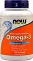 Produktbild: NOW FOODS OMEGA-3 / 180 EPA 120 DHA / 100 Kapseln