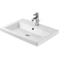 Produktbild: Duravit Einbauwaschtisch 2ND FLOOR m ÜL HLB 600x430mm 1 HL Innenbecken weiss (430 mm, 600 mm) (0347600000)