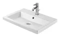 Produktbild: Duravit Universal Einbauwaschtisch 1 Hahnloch mit Überlauf 600 x 430 mm - Weiß Hochglanz - 0347600000