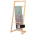 Produktbild: bremermann Handtuchhalter, 4 Stangen, Handtuchständer, Handtuchleiter, Bambus