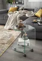 Produktbild: möbelando Beistelltisch >7/133< in Klarglas, Glas - 40x45x40cm (BxHxT)