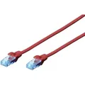 Produktbild: Digitus - Dk-1512-020/r Rj45 Netzwerkkabel, Patchkabel Cat 5e U/utp 2.00 M Rot Verdrillte Paare 1 St.