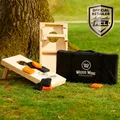 Produktbild: Mini Cornhole-Set – Wicked Wood – 60x30 cm – Mit Tragetasche & 2x4 Säcken